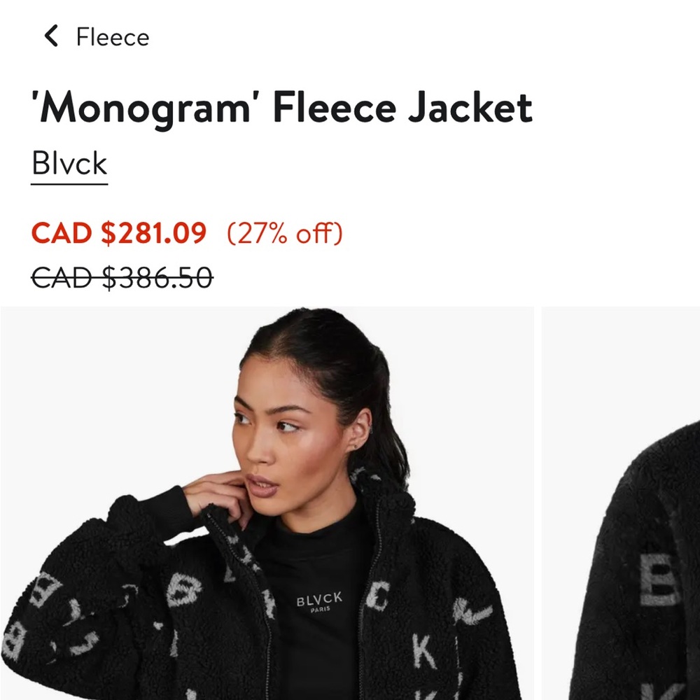 BLVCK Paris “Monogram” fleece jacket - Picture 13 of 13